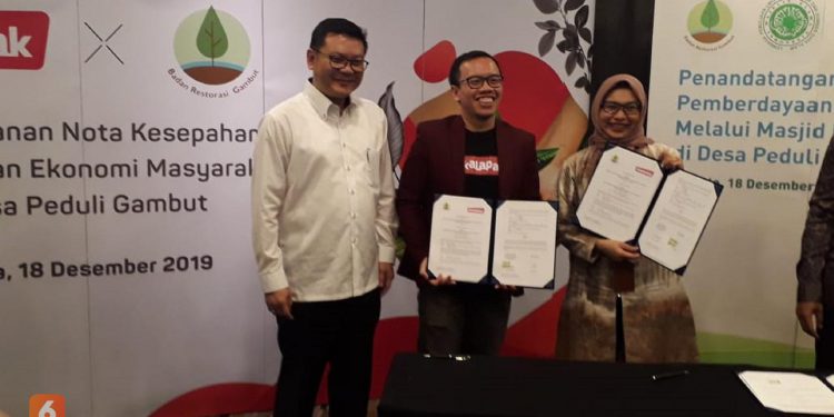 Perkuat Ekonomi Desa Gambut,  MUI Jalin MOU dengan BRG dan Bukalapak