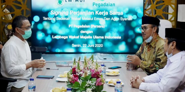Lembaga Wakaf MUI Gandeng Pegadaian Syariah Himpun Dana Wakaf