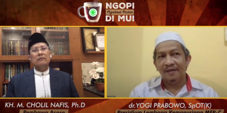 Di Ngopi MUI, MER-C Sampaikan 4 Hal Wajib di Era New Normal