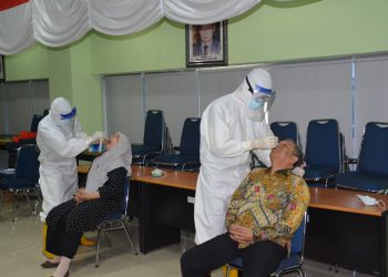 Peserta Luring Munas X MUI Jalani Tes Swab