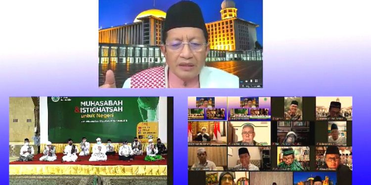Doa Prof Nasar dan Kiai Cholil Tutup Istighosah dan Muhasabah di Istiqlal