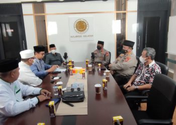 kunjungi-mui-sulsel,-polda-sulsel-minta-dukungan-percepatan-capaian-vaksin