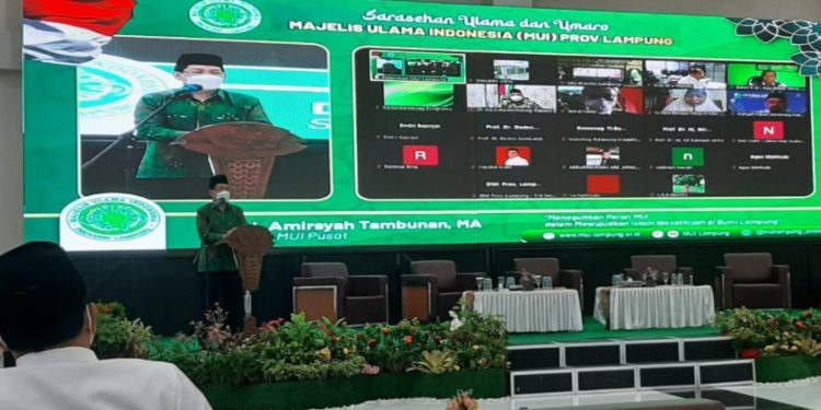 Di Sarasehan MUI Lampung, Sekjen MUI: Sinergi Ulama-Umara Bentuk Karakter Bangsa