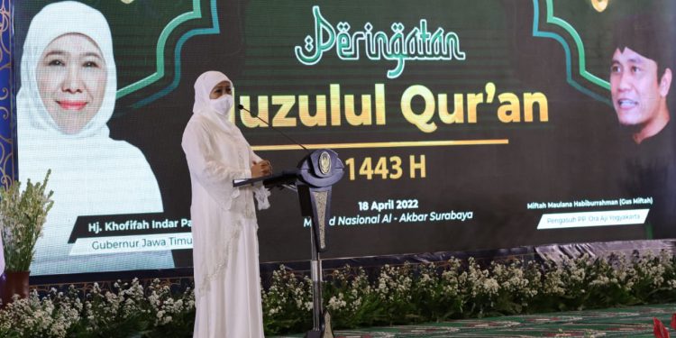 momen-nuzulul-qurΓÇÖan-1443-h,-gubenur-jatim-ajak-aktualisasikan-literasi
