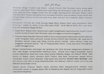 jumat-ini,-mui-jabar-ajak-shalat-gaib-untuk-putra-ridwan-kamil