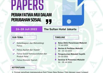MUI Perpanjang Batas Pengiriman Call For Papers Peran Fatwa MUI dalam Perubahan Sosial Sampai 19 Juli 2022