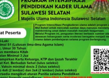 Halo! Ini Pelamar yang Lolos Masuk Pengaderan Ulama MUI Sulsel