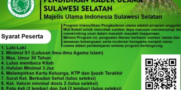Halo! Ini Pelamar yang Lolos Masuk Pengaderan Ulama MUI Sulsel
