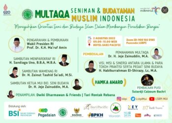 Siapkan Kongres Budaya Islam Indonesia 2023, Lembaga Seni Budaya MUI Gelar Multaqo Seniman Budayawan Muslim Besok