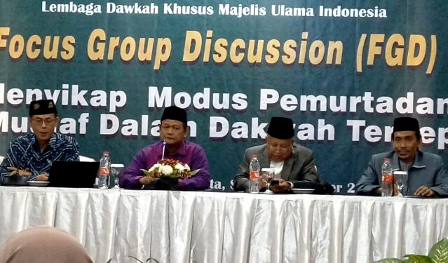 LDK MUI Gelar FGD Sikapi Potensi dan Dampak Pemurtadan