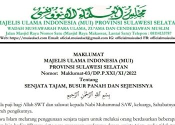 busur-resahkan-warga,-mui-sulsel-keluarkan-maklumat,-ini-isinya