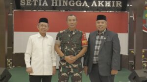 Foto bersama usai pertemuan dengan Pangdam XIV Hasanuddin 