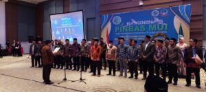 Disela pembukaan Rakornas PINBas, Pengurus PINBAS MUI Sulsel dilantik