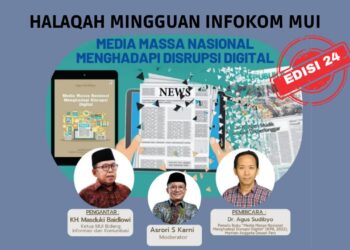 Halaqoh Mingguan Infokom MUI, Kiai Masduki Sebut Pentingnya Ideologi Pers Nasional