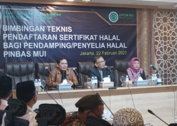 Pinbas MUI Berikan Bimbingan Teknis Seritifikasi Halal Pendamping UMKM