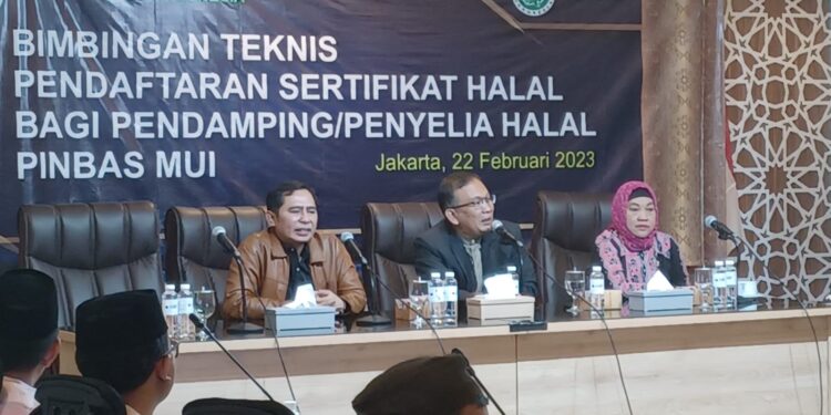 Pinbas MUI Berikan Bimbingan Teknis Seritifikasi Halal Pendamping UMKM