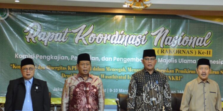 Gelar Rakornas II, KPPP MUI Dorong Terwujudnya Kerja Sama Cegah Aliran Sesat