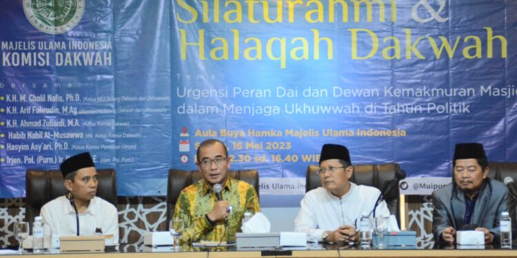 Di Hadapan Para Dai dan DKM, Ketua KPU Ajak Perkuat Persatuan Jelang Pemilu